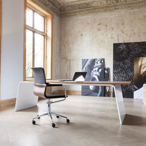 Escritorio Ejecutivo Modular de Madera Sólida Moderna para CEO/Gerente, Diseño de Alta Gama, Muebles de Oficina Blancos - Product Image 2