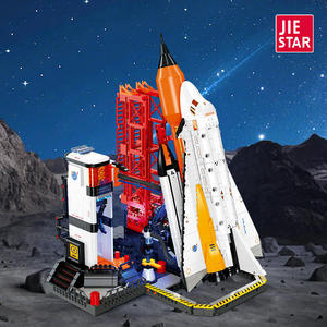 Jiestar JJ9247, Bloques de Construcción de Modelo de Centro de Lanzamiento de Cohetes Tripulados Aeroespaciales, Naves Espaciales, Ciudad de la Aviación - Product Image 2