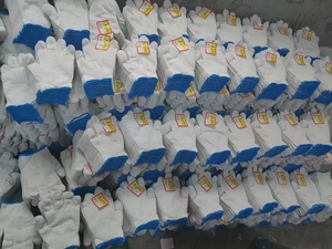 Guantes de trabajo de seguridad para jardín de algodón blanco protector de mano resistente al desgaste precio barato ampliamente utilizado - Product Image 5