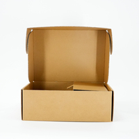 Emballage en papier kraft de haute qualité, design personnalisé, boîte à rabat en carton ondulé avec insert supplémentaire