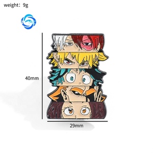 Luffy hai nhân vật đáng yêu thả hợp kim dầu trăm trận đấu Trâm một loạt nhân vật chắp vá xung quanh huy hiệu kim loại - Product Image 4