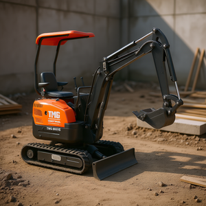 Mini-excavatrice Tmg de 1,2 tonne sur chenilles, profondeur de creusement de 85 pouces, moteur diesel Kubota, système hydraulique Eaton - Product Image 2