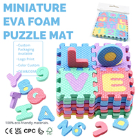 Mini tapis emboîtable en mousse EVA avec lettres et chiffres, jouet éducatif pour maison de poupée, salle de jeux, crèche, accessoire photo, décoration de diorama, vente en gros