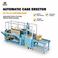 HEKON Machine automatique d'érection de cartons, solution de ligne d'emballage automatique, machine d'érection de boîtes en carton ondulé
