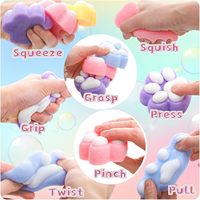 Grosir Pabrik TPR cakar kucing penghilang stres mainan Squishy tidak beracun mainan Remas sensorik untuk anti-stres pengurang kecemasan