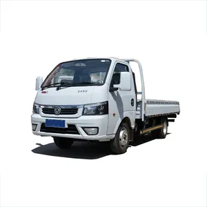 โรงงานทำ Hubei ฯ Euro2 Lhd ดีเซลด้วยตนเอง5.4เมตร ISUZU เครื่องยนต์ Diesel Mini Cargo รถบรรทุก