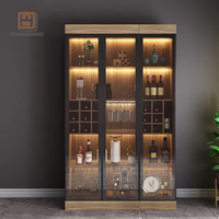 Shangzheng Anpassbarer Esszimmer-Weinschrank Guter Preis Wohnzimmermöbel mit Holzpaneel-Stil für Zuhause
