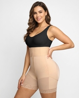 Nouvel Arrivage – Gaine Amincissante et Sculptante en Nylon à Trois Rangées de Boutons, Effet Ventre Plat et Rehaussement des Fesses, Idéale pour la Récupération Post-partum (Grandes Tailles)
