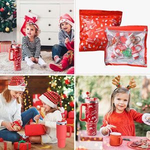 Fundas de Silicona Navideñas para Vasos, Tapas Protectoras para Pajitas de 10 mm (0.4 pulgadas), Accesorios para Pajitas - Product Image 6