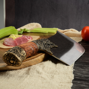 Cuchillos de Cocina Personalizados de Alta Calidad, Acero Inoxidable 7Cr17MoV, 9 Pulgadas, Hechos a Mano, Forjados, <span class=keywords><strong>Cuchillo</strong></span> <span class=keywords><strong>para</strong></span> <span class=keywords><strong>Cortar</strong></span> Huesos - Product Image 4