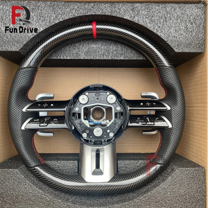 Accesorios de Mejora para Automóviles, <span class=keywords><strong>Volante</strong></span> de Fibra de Carbono para Mercedes Benz <span class=keywords><strong>AMG</strong></span> CLS W218 W219 550 500 Clase C W205 W204 Clase G S W221 - Product Image 6