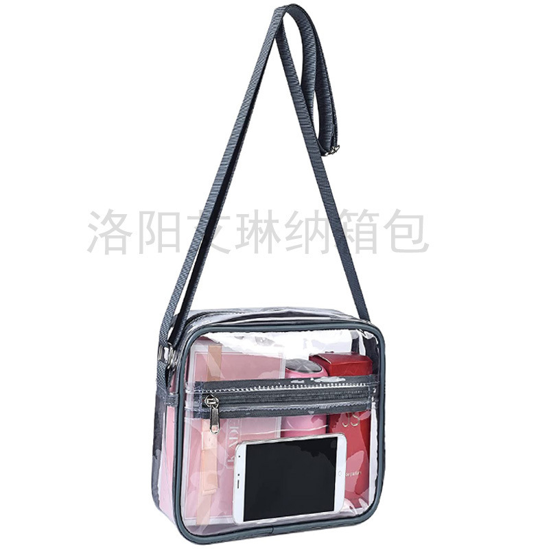 Gray transparent PVC 40 thread (25*6*23cm)
