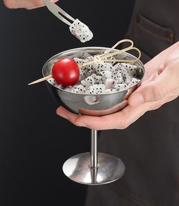 Gobelet élégant en acier inoxydable de 150 ml pour servir des desserts glacés - Product Image 3