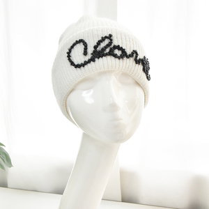 <span class=keywords><strong>Bonnet</strong></span> <span class=keywords><strong>noir</strong></span> de haute qualité personnalisé tricoté de haute qualité pour hommes femmes pour les scènes de plage de ski d'hiver en plein air - Product Image 5