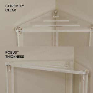 Poggiapiedi triangolare con ripiano portaoggetti resistente per riposo interno - Product Image 2