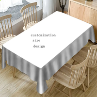 Nappe de fête en plastique PE résistant à l'huile événements de vacances avec différents modèles et couleurs nappe personnalisée