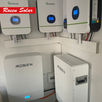 Onduleur hybride sur réseau Solution solaire Produits solaires complets Utilisation à domicile Système solaire 10kw 20kw