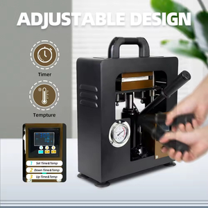 <span class=keywords><strong>Prensa</strong></span> de platina calentada doble-Gato hidráulico de 10 toneladas con manómetro - Product Image 6