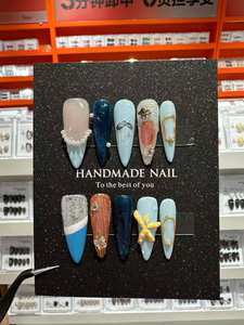 Europa Estados Unidos hecho a mano tridimensional ABS modelado Rosa <span class=keywords><strong>uñas</strong></span> almendra puntas <span class=keywords><strong>cortas</strong></span> presión <span class=keywords><strong>uñas</strong></span> artificiales - Product Image 2