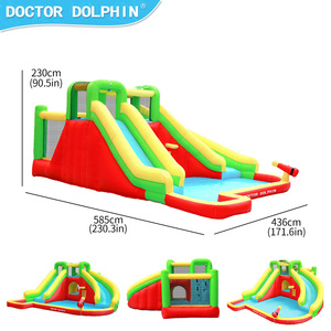 Château gonflable de haute qualité avec toboggan, mini toboggan aquatique gonflable en Oxford pour enfants, pour la maison, le jardin, <span class=keywords><strong>l</strong></span>'intérieur - Product Image 6