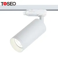 TOSEO Custom Pure Aluminium 360 Độ Điều Chỉnh Với Bộ Chuyển Đổi 3 Pha Đèn Theo Dõi Zoom Led Spot Light