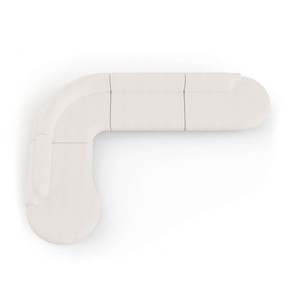 Divano Sezionale Moderno a L di <span class=keywords><strong>Design</strong></span> a 3 Posti con Braccioli Curvi, Minimalista di Alta Gamma - Product Image 6