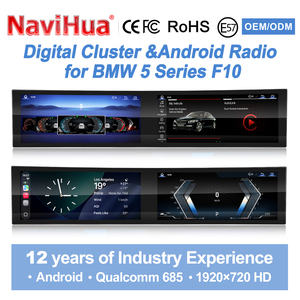 Navihua pour BMW Série 5 F10 2011-2017 - Mise à niveau de la voiture - Écran incurvé 32'' - Autoradio Android - Multimédia - Carplay - Compteur numérique - Product Image 1