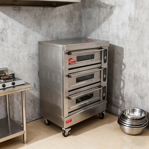 Nuevo Horno Comercial de Panadería de 3 Niveles y 6 Bandejas, 380V, Acero Inoxidable, Material de Maíz para Pan y Pasteles, 3 Niveles, 12 Bandejas - Product Image 3