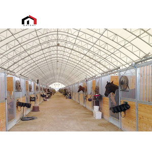 Abri pour bétail 4mx4m, abri portable pour bovins, chèvres, tente à fleurs, abris préfabriqués pour animaux de ferme, pour chevaux, chiens, moutons avec toit d'abri - Product Image 4