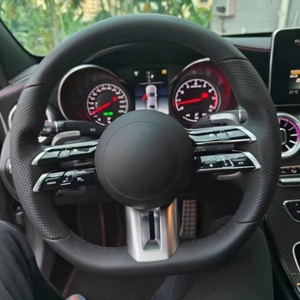 Bán nóng phù hợp cho Mercedes Benz sợi carbon da AMG tay lái GLC GLe GLS GLK C Class w204 C63 W212 w218 w207 w172 - Product Image 3