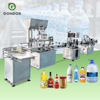 Machine de remplissage et de bouchage de bouteilles en verre pour détergent moteur 200 ml, huile, vinaigre et eau en bouteille PET