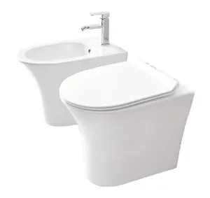 ORTONBATH Toilet Bathroom Toilet Sanitary Ware Africa Twyford Ghana Ceramic Floor Mounted Dual-flush 2 Piece Wc Toilet Bowl