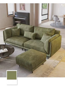 Tela de pana gruesa de 4,5 rayas, tela de terciopelo estriado para cojines de asiento, tela de sofá envuelta suave y dura <span class=keywords><strong>FAMO</strong></span> - Product Image 2