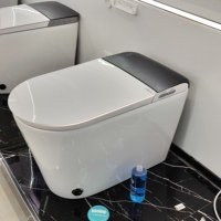 Nouvelle toilette intelligente entièrement automatique en céramique haut de gamme avec nettoyage à l'eau chaude et séchage à l'air chaud, idéale pour les appartements et les villas
