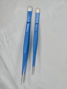 Juego de Pinzas Vasculares Aisladas DeBakey, 2 Piezas, 20cm y 24cm de Largo, Atraumáticas, de Grado Quirúrgico, Reutilizables, Autoclavables, de Acero Inoxidable - Product Image 1