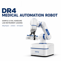 Robot de bureau industriel à 4 axes DR4 pour l'automatisation médicale avec moteur et API pour la manipulation d'échantillons en laboratoire, charge utile de 500 g, portée de 440 mm