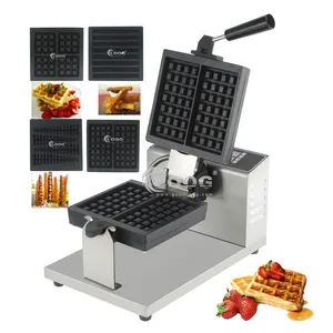 Stainless Steel Nonstick 2pcs Waffle Maker Electric Commercial Waffle Maker Machine For Sale