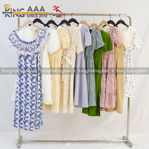 Abito Lungo Estivo da Donna in Poliestere/Cotone KungFu KingAAA, <span class=keywords><strong>Abbigliamento</strong></span> Usato all'Ingrosso - Product Image 6
