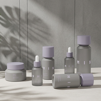 Ensemble de flacons de luxe à paroi épaisse pour soins de la peau, emballage haut de gamme pour lotion, impression personnalisée, 30ml 50ml 80ml 120ml 200ml