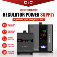 Affichage LCD numérique automatique 1000W-3000W stabilisateur de tension de contrôle de relais avec fonction de retard régulateur monophasé 220V SVC