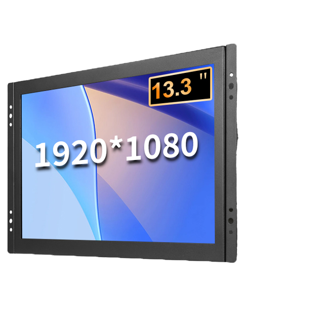 13.3 Inch Open Frame LCD Monitor - Full HD 1920x1080 IPS with VESA Mount & 10-Point Capacitive Touch