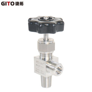 QF-21A QF-2A Stainless Steel 316 Diaphragm Cylinder <b>Valve</b> PZ19.2 W21.8 <b>Needle</b> Type for Laboratories - Product Image 1