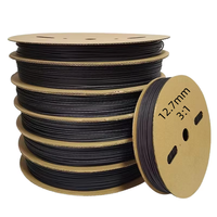 Tube thermorétractable PE Haoye 12,7 mm 3:1 4:1 Noir Rouge Double paroi adhésive Rouleau de tube thermorétractable -55C~+125C
