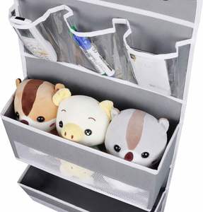 5-<b>shelf</b> Over Door Organization Storage Hanging Closet Organizers With Side Pocket - Product Image 4