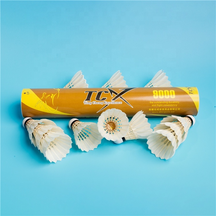 TCX 9000 Yellow Play-enhancing Badminton Shuttlecock Comfortable-grip Smooth-surface Easy-to-control Badminton From Factory