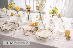 <span class=keywords><strong>Vase</strong></span> à bourgeon en verre Ensemble de 10-Petits vases pour fleurs Vases en verre mignons pour centres de table - Product Image 4