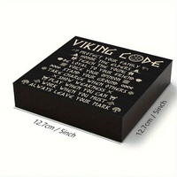 Décoration en bois inspirante Viking Code - Art Viking Code de style nordique