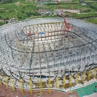 Structure en acier préfabriquée sur mesure pour terrain de tennis, bâtiment de stade, installation facile, structure métallique