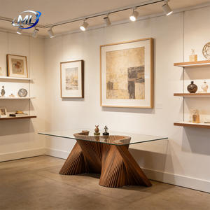 Mesa de Centro de Madera Maciza Convertible Personalizable de Alta Calidad con Diseño Europeo Moderno y Lujoso para el Hogar, la Oficina o el Hotel - Product Image 2