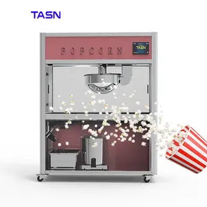 C48-ZN 48oz máquina elétrica automática de sabor de caramel comercial, óleo popcorn fazendo máquina para negócios